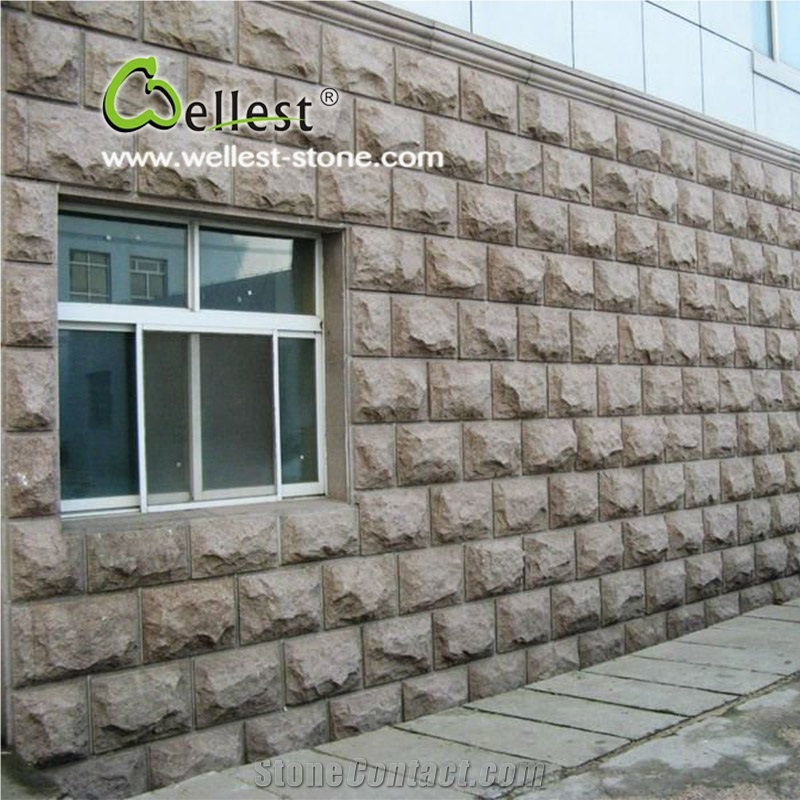 Split Face Slate Mushroom Stone, Slate Mushroom Wall Cladding, Mushroomed Stone