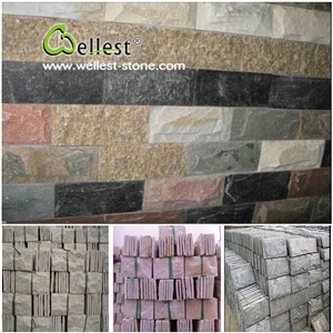 Split Face Slate Mushroom Stone, Slate Mushroom Wall Cladding, Mushroomed Stone
