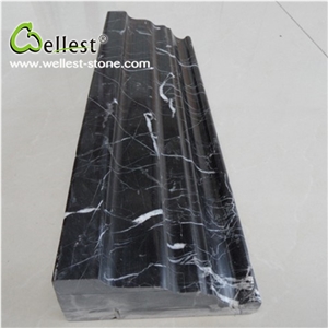 Wholesale China Natural Polished Finished M501 Black Marquina Marble Border