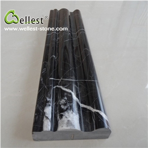 Wholesale China Natural Polished Finished M501 Black Marquina Marble Border