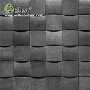 Wholesale New Design Natural Black Basalt Mosaic for Wall