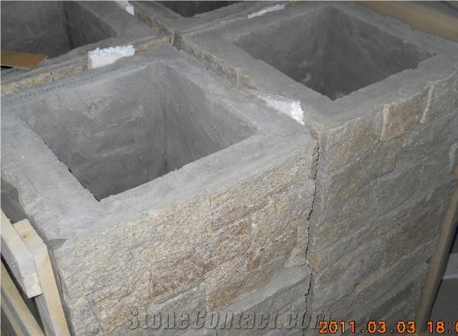 Cement Slate Pillars Column, Fence Stone Pillars Surrounds Slate Panels Stone Show Panel with Bread,New Product Cultured Stone Gates Post