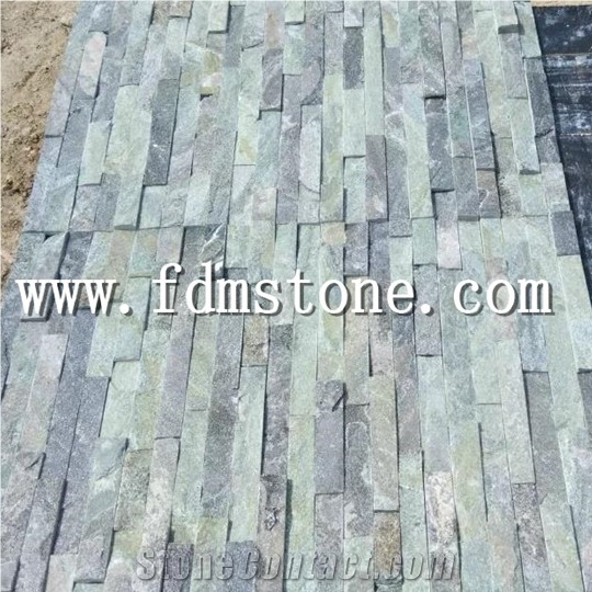 Green Slate Stack Stone,Wall Cladding Slate,Slate Cultured Stone,Ledge Stone
