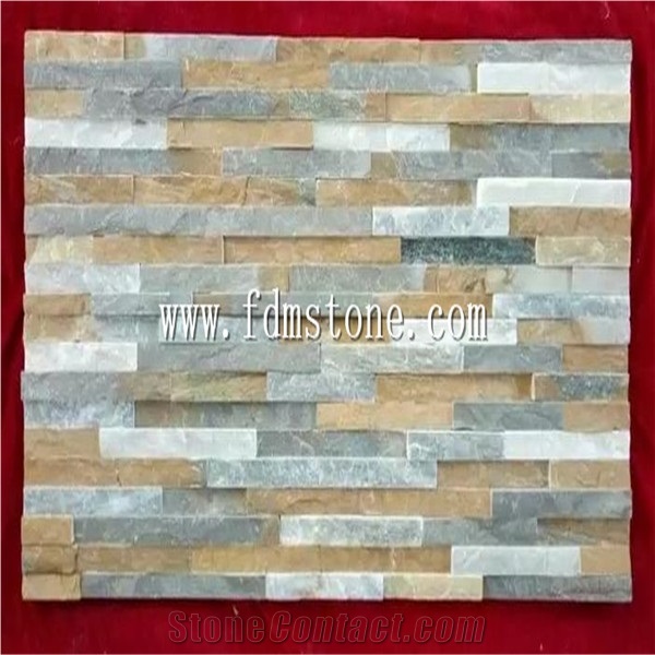 Green Slate Stack Stone,Wall Cladding Slate,Slate Cultured Stone,Ledge Stone