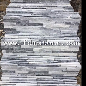 Grey Cloudy Marble Culture Stone Stack Wall Cladding,Manufactured Stone Veneer