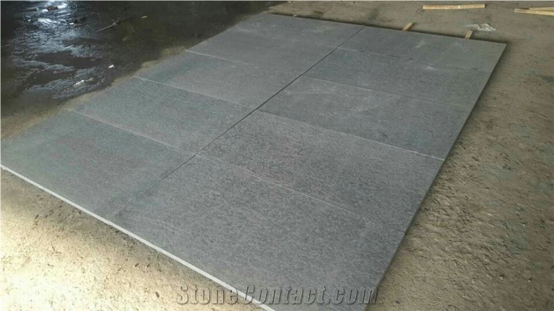 Mongolia Black Granite Natural Split Pavers,Mushroom Stone Cladding