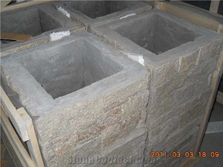 Slate Gate Post from Manufacturer,Natual Slate Entry Gate Posts,Decorative Gate Columns,Slate cladding Cement post