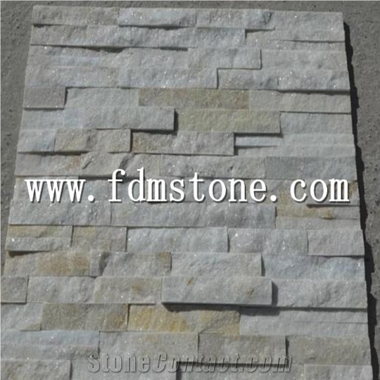 White Quartzite Stack Stone,Wall Cladding,Building Stones