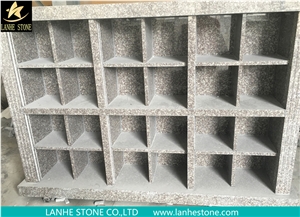 China G603 Granite Cremation Columbarium,Shanxi Black Stone Niches Urns Columbariums,Cemetery Mausoleums Crypts Design