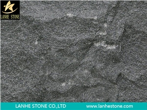 China Natural Split Face Black Granite Mushroom Stone & Panels,Shanxi Black Mushroom Wall Cladding,Mushroomed Stone