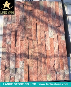 Pink Quartzite Cultured Stone , Pink Wall Panel , Pink Wall Cladding