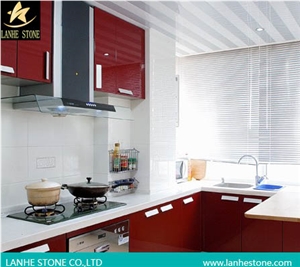 Quartz Stone Kitchen Island Tops Prefabricated Tops with Competitive Quality and Price Non-Porous Surface,Stain Resistance and Easy Scratch Removal,Natural Beauty and High Quality