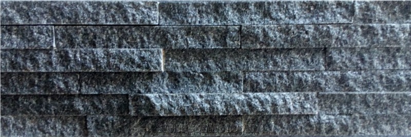 Black Granite Wall Cladding, Split Face Cultured Stone