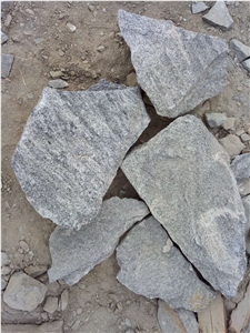 Fargo Grey Granite Irregular Flagstones, Grey Granite Random Shape Wall Cladding Pieces, China Grey Granite Flagstone for Walling/Road Paving
