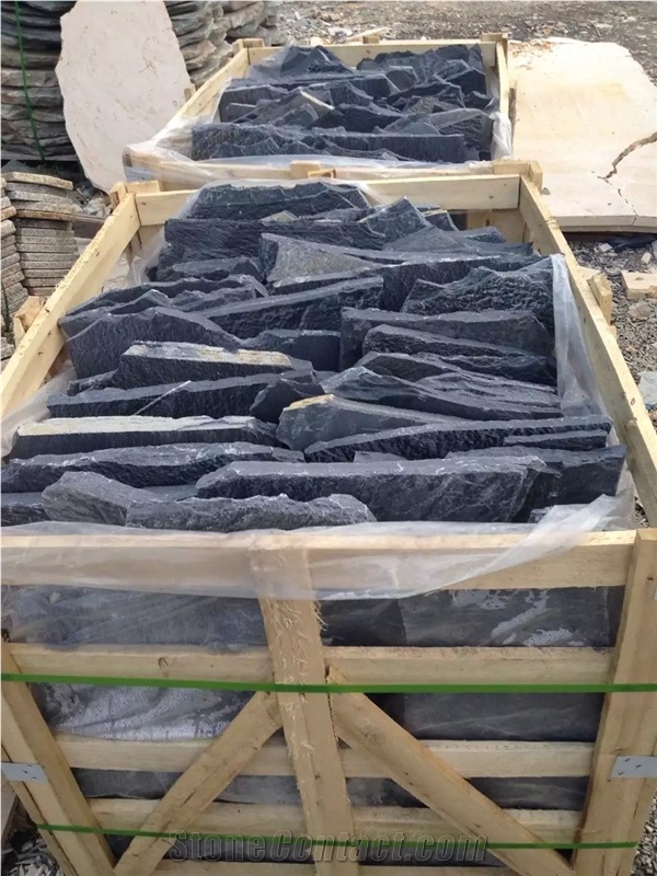 Fargo Grey Slate Random Shape Flagstones, China Grey Slate Irregular Flagstones, Grey Slate Irregular Wall Cladding Pieces, Slate Flagstone for Road Paving