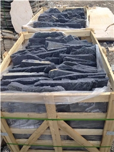 Fargo Grey Slate Random Shape Flagstones, China Grey Slate Irregular Flagstones, Grey Slate Irregular Wall Cladding Pieces, Slate Flagstone for Road Paving