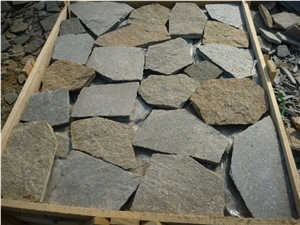 Fargo Multicolor Quartzite Irregular Flagstone, China Quartzite Random Shape Wall Cladding Pieces, Quartzite Flagstone Road/Walkway Paving