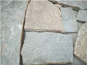 Fargo Multicolor Quartzite Irregular Flagstone, China Quartzite Random Shape Wall Cladding Pieces, Quartzite Flagstone Road/Walkway Paving