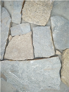 Fargo Multicolor Quartzite Irregular Flagstone, China Quartzite Random Shape Wall Cladding Pieces, Quartzite Flagstone Road/Walkway Paving
