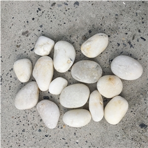 Fargo White River Pebbles, China Washed White Pebble Stone, White River Stone, White Gravels, White Aggregates