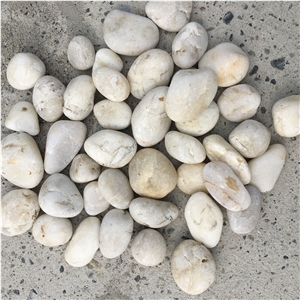 Fargo White River Pebbles, China Washed White Pebble Stone, White River Stone, White Gravels, White Aggregates