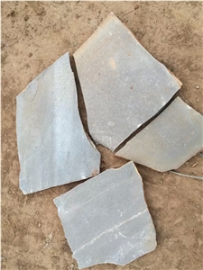 Fargo Yellow Slate Random Flagstones, China Golden Slate Loose Irregular Wall Cladding, Yellow Slate Flagstones for Walkway Pavers/Road Paving