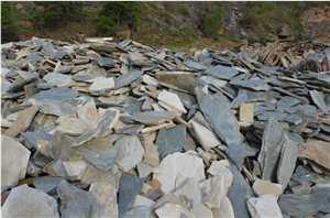 Fargo Yellow Slate Random Shape Flagstones, China Yellow Slate/014 Irregular Flagstone for Walling/Road Paving