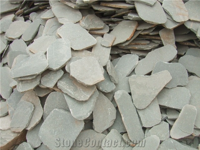 Fargo Yellow Slate Random Shape Flagstones, China Yellow Slate/014 Irregular Flagstone for Walling/Road Paving