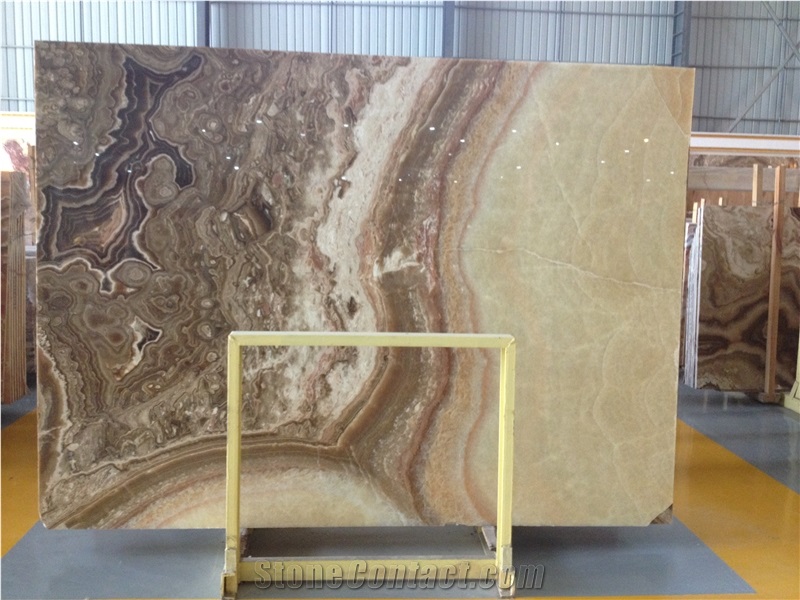 Classic Onyx Slabs & Tiles, China Brown Onyx