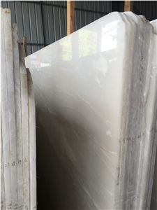 Ice White Onyx Tile & Slab, Iran White Onyx