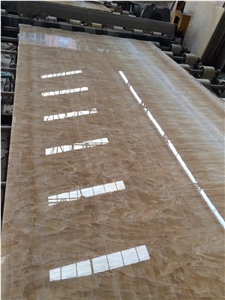 Lemon Onyx Slabs & Tiles, China Yellow Onyx