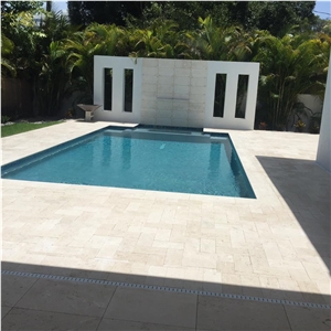 Coping in Shell Fossil Beige Limestone