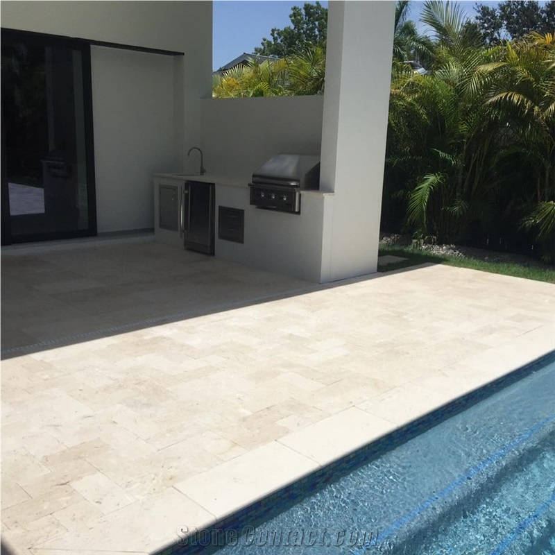 Coping in Shell Fossil Beige Limestone