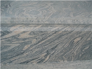 China Juparana Steps & Risers, Multicolour Grain Granite Steps