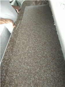 China Local Granite G687 ,Cherry Pink ,Polished Slabs with Size 240 X 80 X 2cm