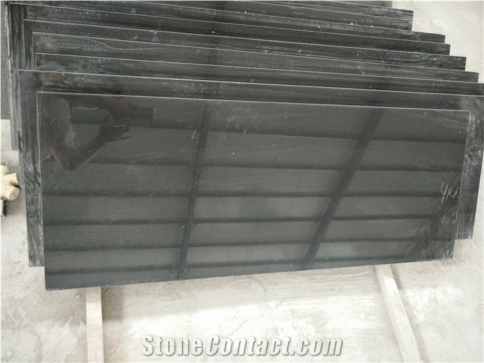 Mongolia Black Basalt Tiles & Slabs, China Absolute Black Basalt