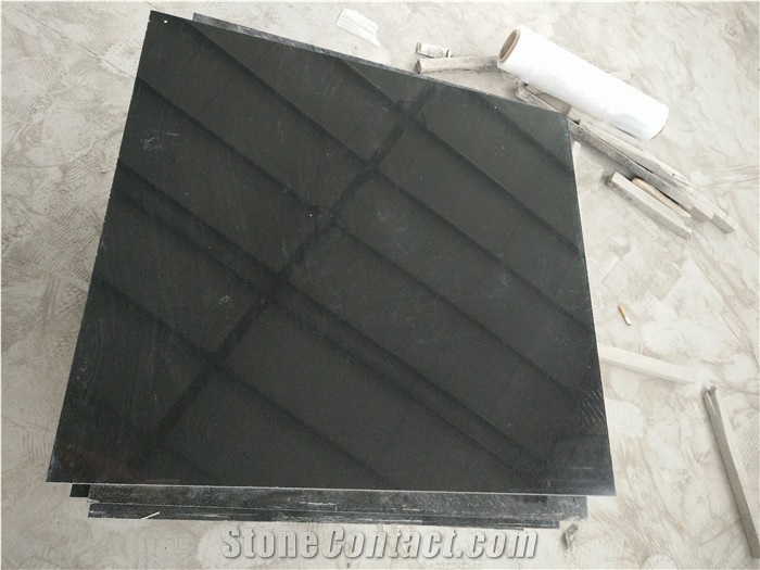 Mongolia Black Basalt Tiles & Slabs, China Absolute Black Basalt