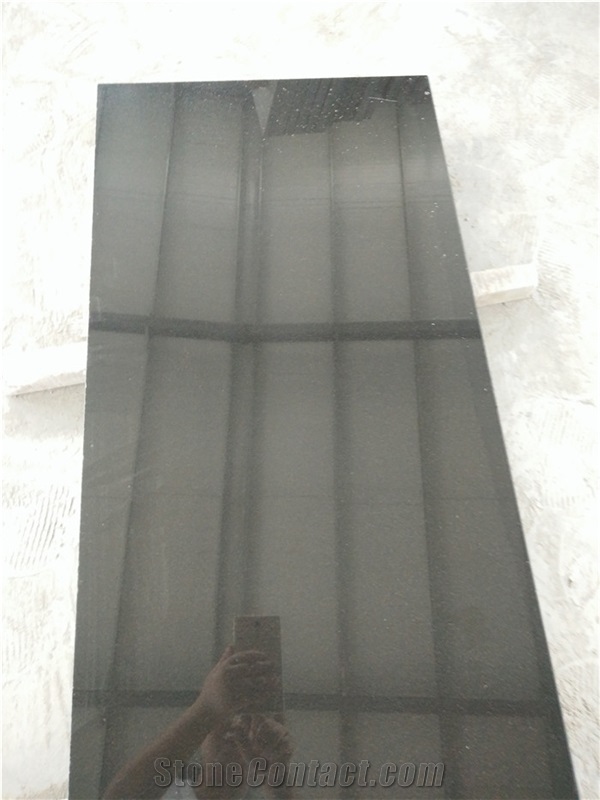 Mongolia Black Basalt Tiles & Slabs, China Absolute Black Basalt