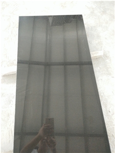 Mongolia Black Basalt Tiles & Slabs, China Absolute Black Basalt
