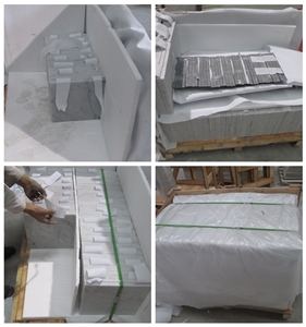 Bianco Carrara Silver Mink Nero Marqiua 3d Marble Floor Thin Tile Flooring