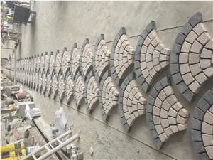G682+G684 Granite Paving Stone with Mesh, Granite Cube Stone & Pavers
