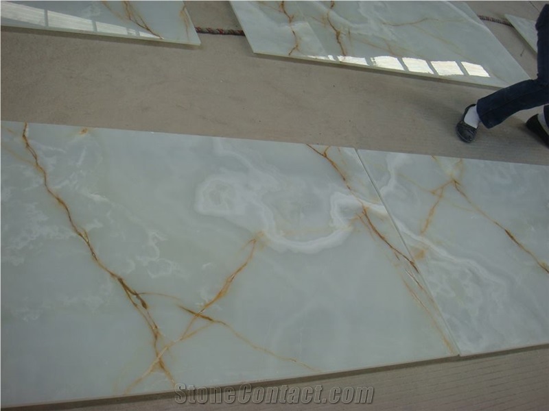 White Onyx Slabs & Tiles, Flooring & Walling Tiles