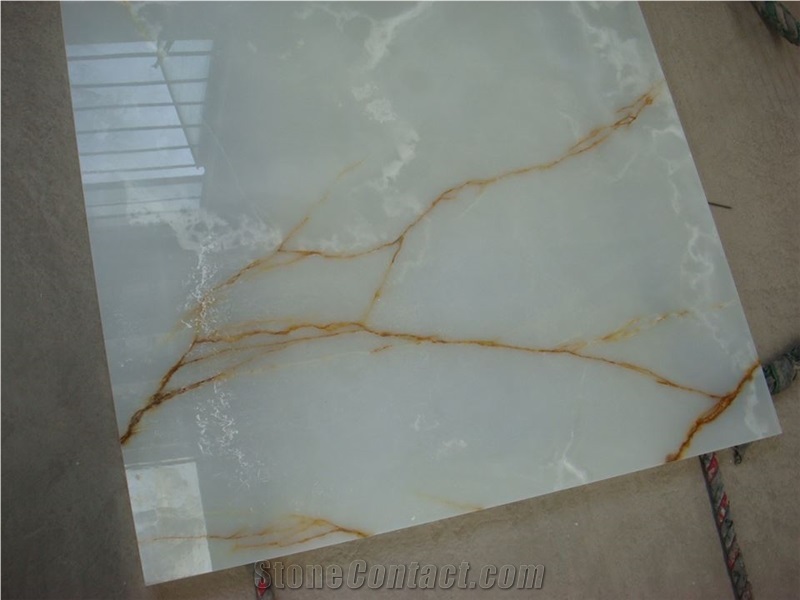 White Onyx Slabs & Tiles, Flooring & Walling Tiles