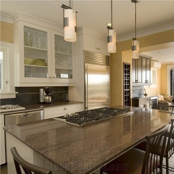 Baltic Brown Prefabricated Countertop, Baltic Brown Granite Kitchen Countertops