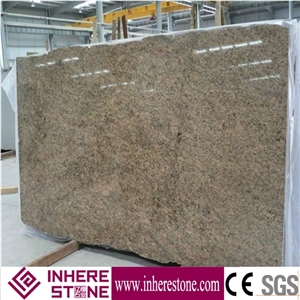 Brazil Imported Yellow Granite, Giallo Veneziano Granite Slab