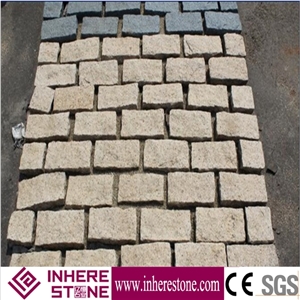 G682 Yellow Beige Granite Flamed Paving Stone Patio Walkway Driving Terrace Pavers/Floor Paving