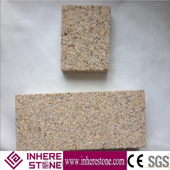 G682 Yellow Beige Granite Flamed Paving Stone Patio Walkway Driving Terrace Pavers/Floor Paving