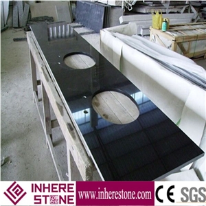 Mongolia Black Basalt Kitchen Island, Mongolia Black Basalt Tile with Polished, China Black Basalt