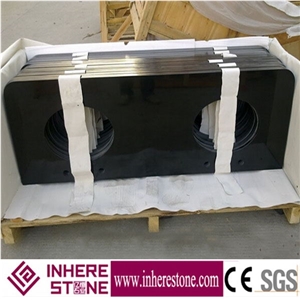 Mongolia Black Basalt Kitchen Island, Mongolia Black Basalt Tile with Polished, China Black Basalt