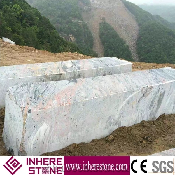Multicolor Red Hubei Granite Stairs,Rosso Multicolor Granite Red Juparana Steps